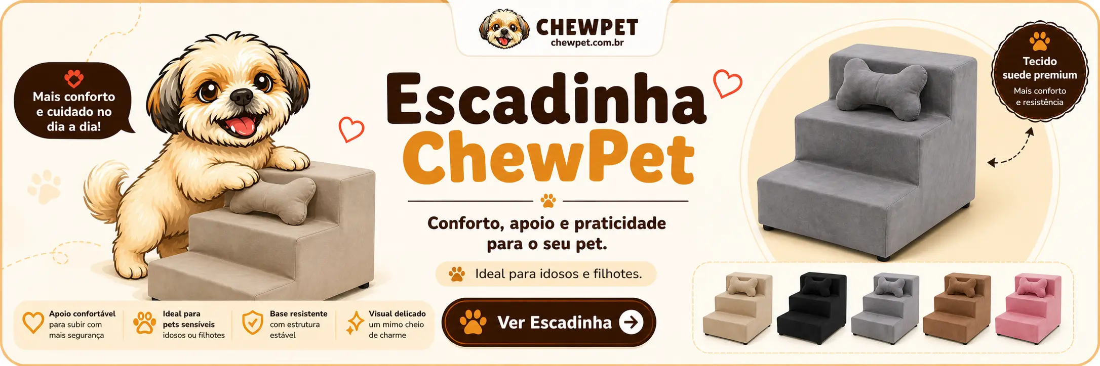 ChewPet | Escadinha para seu Dog