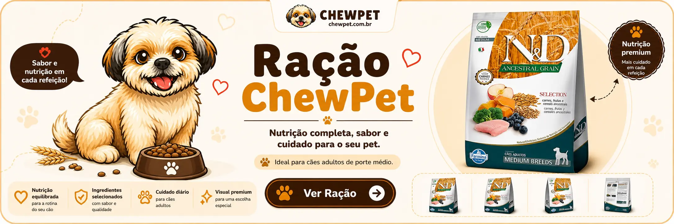 ChewPet | Ração para seu Cachorro
